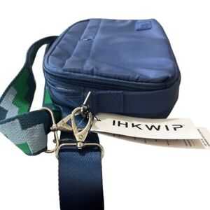 IHKWIP Blue Belt Bag with Green Strap